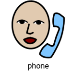 Widget symbol for phone