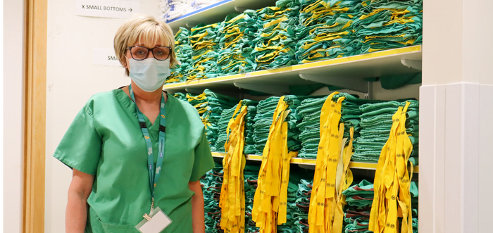 Theatre housekeeper’s organisation skills earn her fan club at hospital – and beyond!