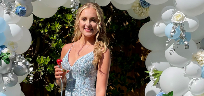 Olivia’s prom day milestone after wearing scoliosis back brace for three years