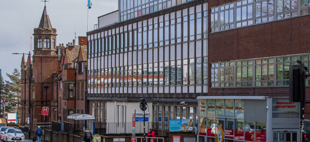 Emergency Department from Weston Park